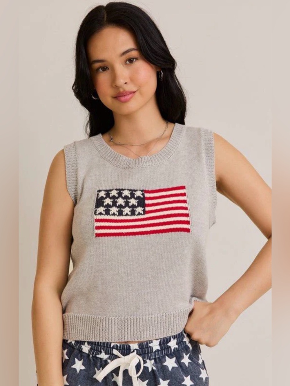 Stars & Stripes Knit Top - Picture 2 of 3